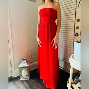 Sexy gorgeous red evening dress